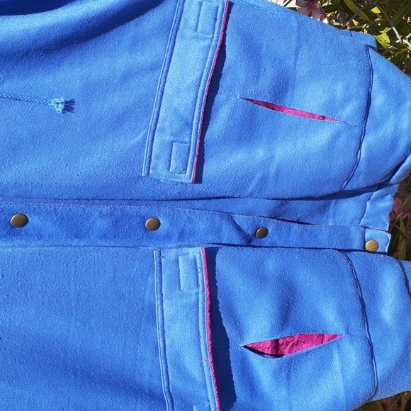 Vintage Reversible Button Up Windbreaker Jacket, No Size Tags - Picture 8 of 8